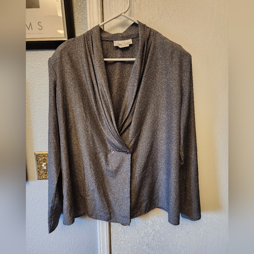 Vintage Gray Women's Blouse